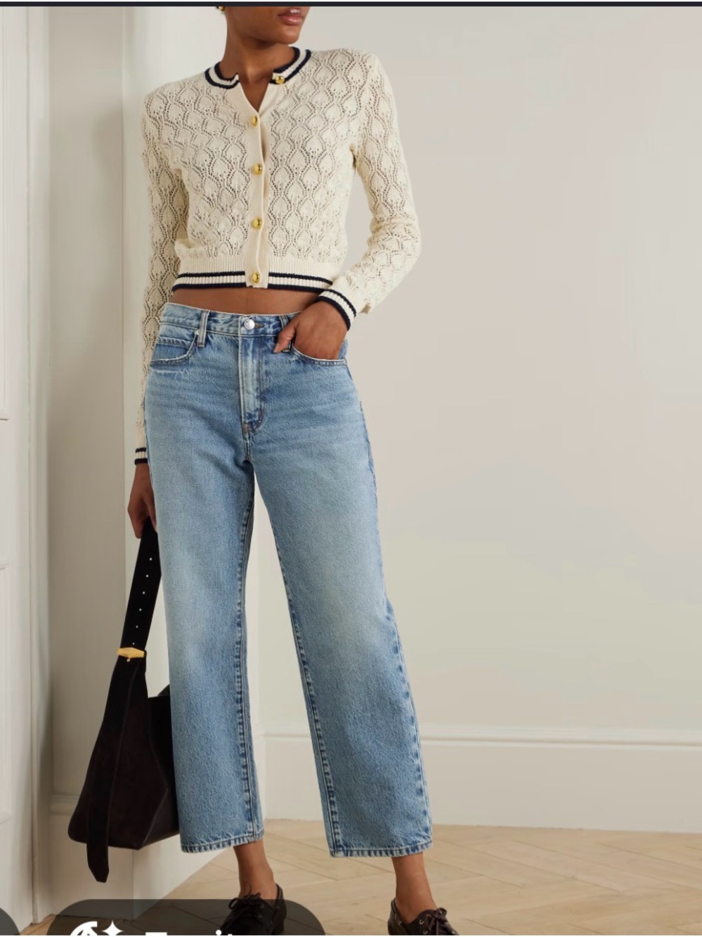 Frame Denim Light Blue Straight-Leg Jeans - Picture 2 of 11